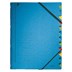 Bild von LEITZ® Ordnungsmappe, Colorspankarton, Gummizug, Eckspanngummi, A4, 12 Fächer, blau