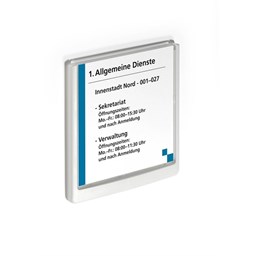 Zeige Details für DURABLE Türschild CLICK SIGN, Schild B x H: 149 x 148,5 mm, weiß Bild von DURABLE Türschild CLICK SIGN, Schild B x H: 149 x 148,5 mm, weiß