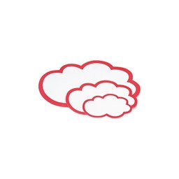 Zeige Details für Moderationswolke, Größe 420x 250 mm Bild von Moderationswolke, Größe 420x 250 mm