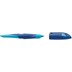Bild von Ergonomischer Schulfüller für Linkshänder mit Standard-Feder M - EASYbirdy in mitternachtsblau/azur - Einzelstift - inklusive Patrone - Schreibfarbe blau (löschbar)