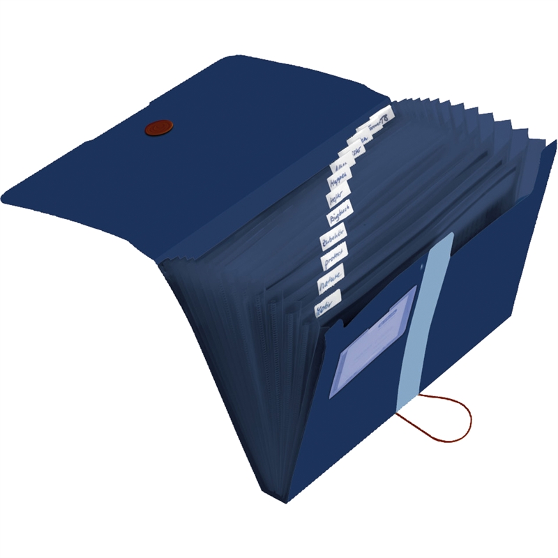 Bild von Herlitz Fächermappe 11411261 12Fächer Recycling PP dunkelblau