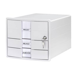 Zeige Details für Schubladenbox IMPULS - A4/C4, 3 geschlossene Schubladen, inkl. Einsatz + Schloss, weiß Bild von Schubladenbox IMPULS - A4/C4, 3 geschlossene Schubladen, inkl. Einsatz + Schloss, weiß