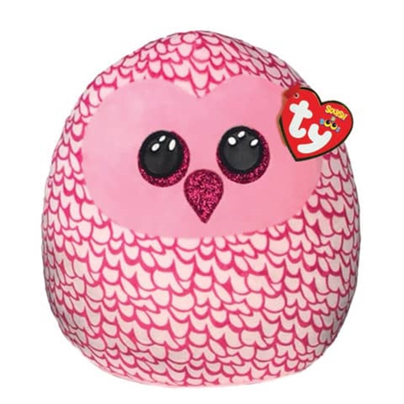 Bild von Plüschfigur Kissen Eule Pinky TY 39300 20cm Squish a Boo