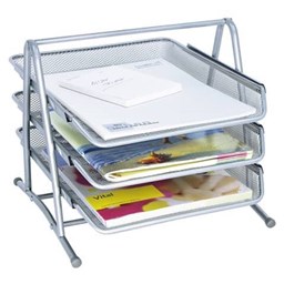 Zeige Details für Briefablage Office silber Bild von Briefablage Office silber