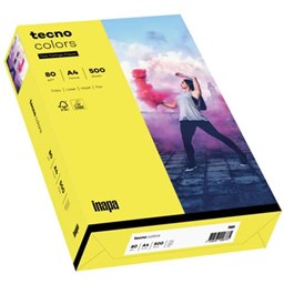 Bild von Multifunktionspapier tecno® colors - A4, 80 g/qm, gelb, 500 Blatt