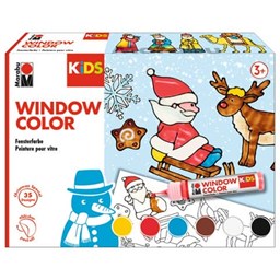 Bild von Marabu Window KiDS Color Set Christmas - 6x 25 ml
