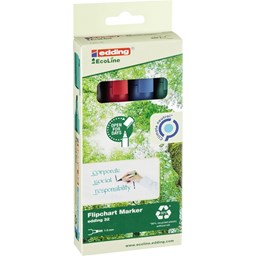 Zeige Details für edding Flipchartmarker 32 EcoLine 4-32-4 1,5-3mm sortiert 4 St./Pack. Bild von edding Flipchartmarker 32 EcoLine 4-32-4 1,5-3mm sortiert 4 St./Pack.