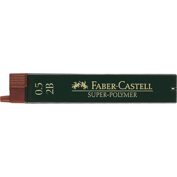 Bild von Faber-Castell Feinmine SUPER POLYMER 120502 2B 0,5mm 12St.