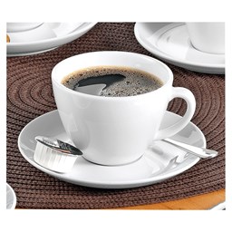 Bild von Esmeyer Kaffeetasse Bistro 433-255 Untertasse weiß 6 St./Pack.