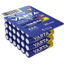 Bild von Varta Batterie Longlife Power 4903301124 AAA 1,5V 24 St./Pack.