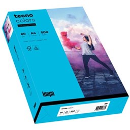 Bild von Multifunktionspapier tecno® colors - A4, 80 g/qm, blau, 500 Blatt