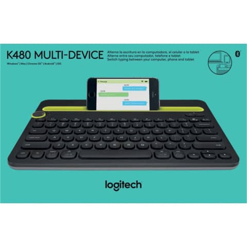 Bild von Tastatur Multi-Device K480 Wireless schwarz/grün