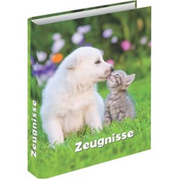 Bild von RNK Zeugnisringbuch Hund & Katze - A4, 4 Ring-Mechanik