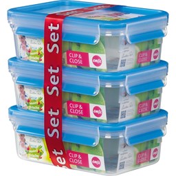 Zeige Details für EMSA Frischhaltedose Clip & Close 508558 1l 3 St./Pack. Bild von EMSA Frischhaltedose Clip & Close 508558 1l 3 St./Pack.