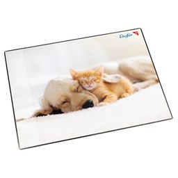 Bild von Schreibunterlage Hund und Katze - 53 x 40 cm
