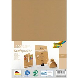 Zeige Details für Kraftpapier - natur, A4, 120 g/qm, 100 Blatt Bild von Kraftpapier - natur, A4, 120 g/qm, 100 Blatt