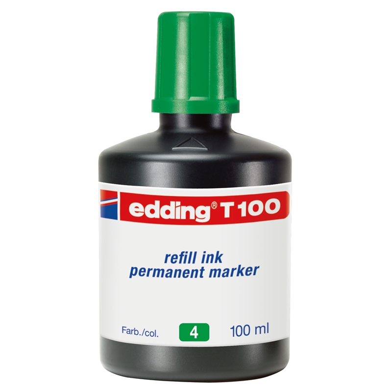 Bild von edding Nachfüllflasche 4-T100004 für Permanentmarker 100ml grün