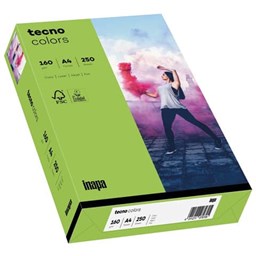Bild von Multifunktionspapier tecno® colors - A4, 160 g/qm, intensivgrün, 250 Blatt
