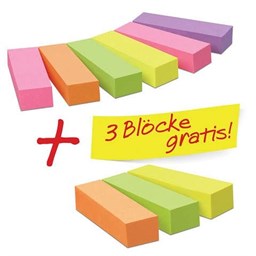 Zeige Details für Post-it® Page Marker Neon - Promotionset 6+3 gratis: 9 Blöcke, davon 3 gratis, 5 Bild von Post-it® Page Marker Neon - Promotionset 6+3 gratis: 9 Blöcke, davon 3 gratis, 5