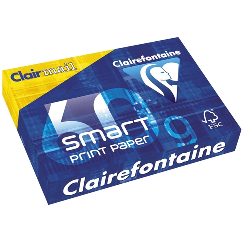Bild von Clairefontaine Smart Print Paper - A4, 60 g/qm, weiß, 500 Blatt