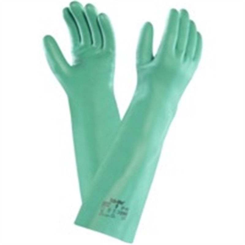 Bild von Chemikalienschutzhandschuhe Solvex 37-185, Nitril, Größe 8, grün, 1 Paar