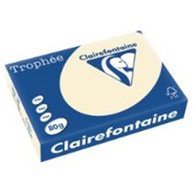 Bild von Clairfontaine Kopierpapier Trophee - 1871C - A4 - 80 g/m² - matt  - elfenbein - (500 Blatt)