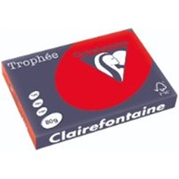 Zeige Details für Clairefontaine Kopierpapier Trophee Intensive A3 80g korallenrot 500 Blatt Bild von Clairefontaine Kopierpapier Trophee Intensive A3 80g korallenrot 500 Blatt