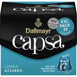 Zeige Details für Dallmayr Kaffeekapsel capsa Lungo Azzurro XXL 106039000 39 St./Pack. Bild von Dallmayr Kaffeekapsel capsa Lungo Azzurro XXL 106039000 39 St./Pack.