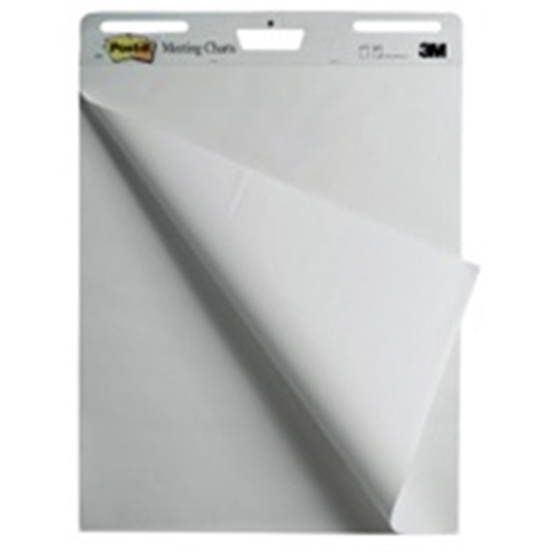 Bild von Post-it® Flipchart-Papier Super Sticky Meeting Chart blanko 63,5 x 77,5 cm, 30 Blatt, 2 Blöcke