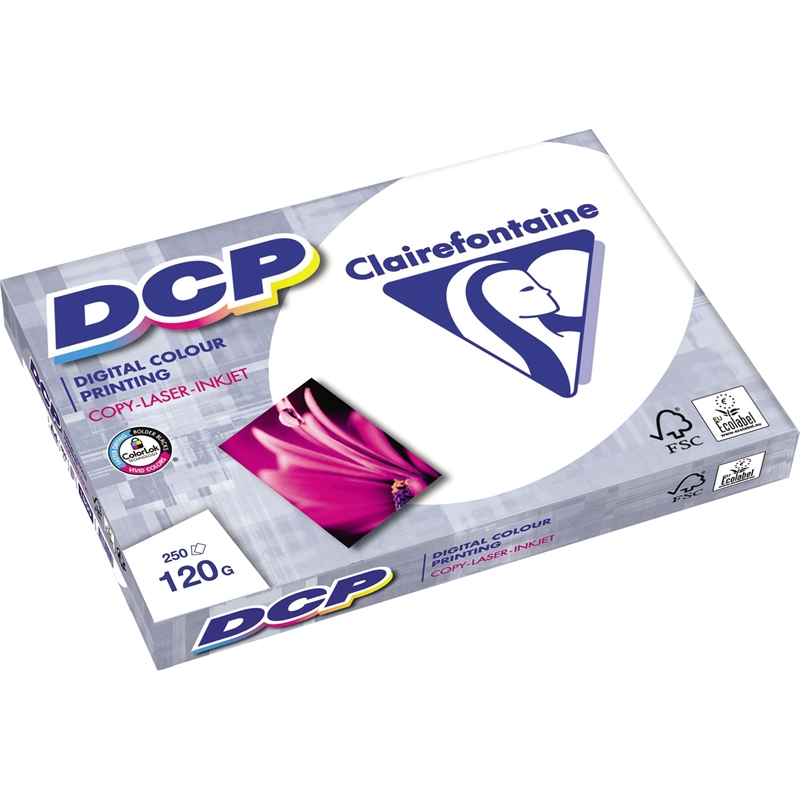 Bild von Clairefontaine Farblaserpapier DCP 1845C DIN A3 120g ws 250 Bl./Pack.