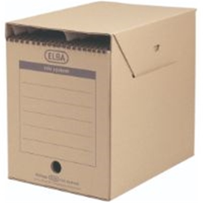 Bild von 6 ELBA Archivboxen tric system braun 24,0 x 34,1 x 31,5 cm