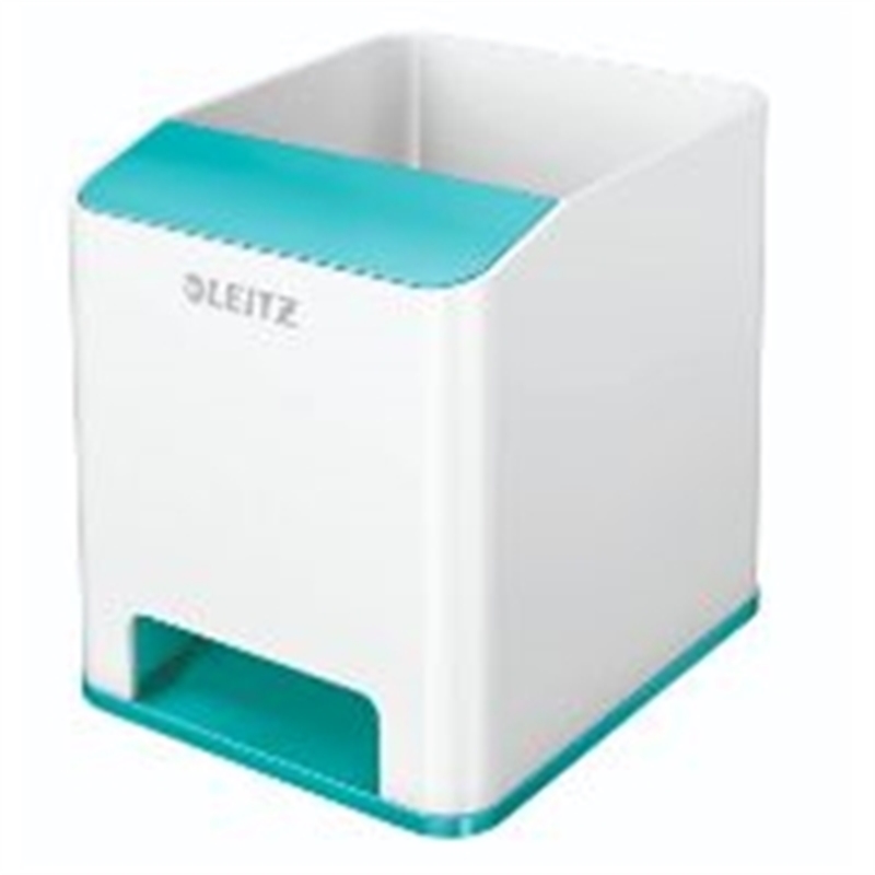 Bild von Stifteköcher Leitz 5363 WOW Sound, weiß/eisblau