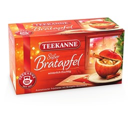 Zeige Details für TEEKANNE Früchtetee Süßer Bratapfel, Beutel kuvertiert, 20 x 2,5 g (20 Stück) Bild von TEEKANNE Früchtetee Süßer Bratapfel, Beutel kuvertiert, 20 x 2,5 g (20 Stück)
