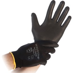 Zeige Details für HYGOSTAR Arbeitshandschuh BLACK ACE 33933 Polyester XL sw 12Paar Bild von HYGOSTAR Arbeitshandschuh BLACK ACE 33933 Polyester XL sw 12Paar