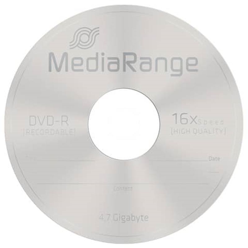 Bild von DVD-R 4.7GB, 120min 16-fache Schreibgeschwindigkeit, 100er Cakebox