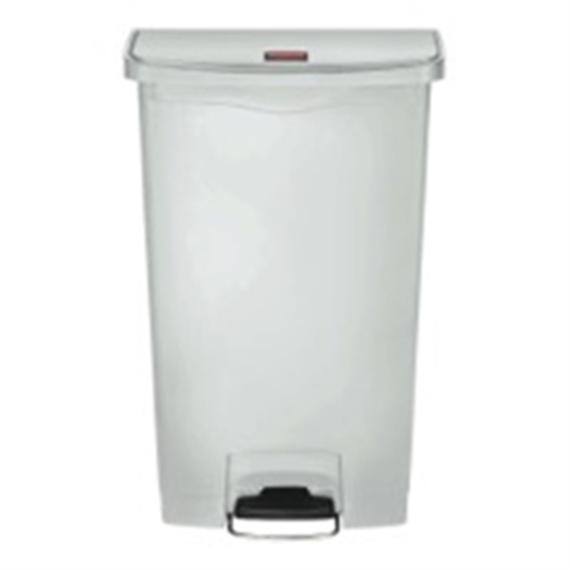 Bild von Tretabfalleimer RPC 1883559, Slim Jim, Fassungsvermögen: 68L, Kunststoff, weiß