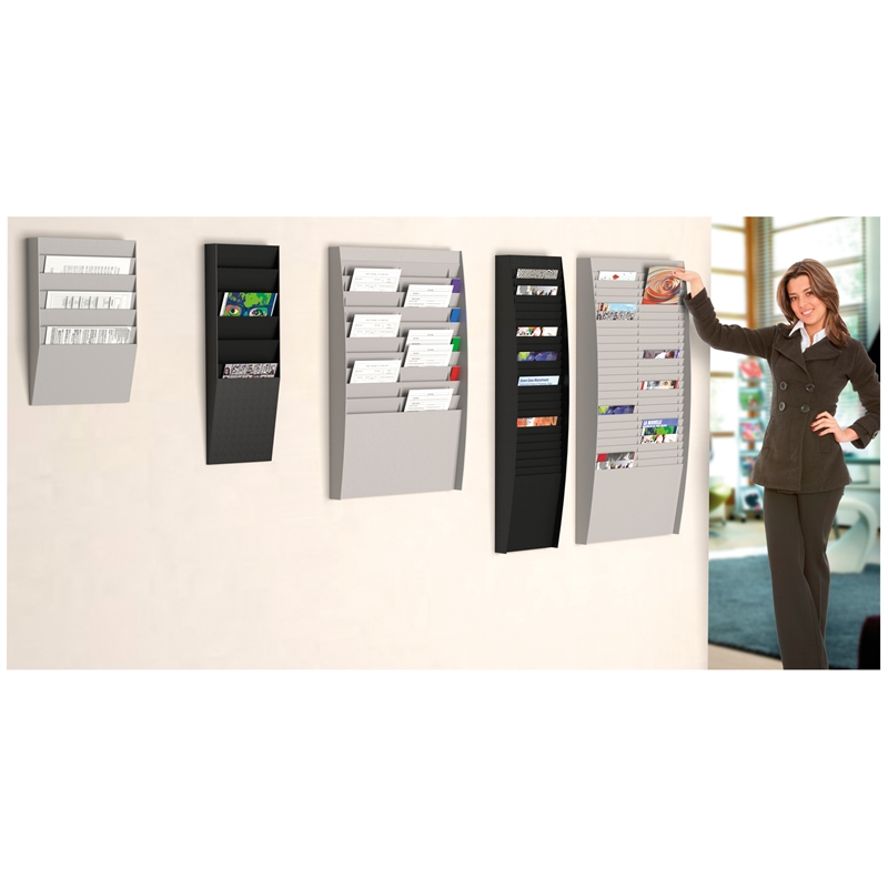 Bild von Paperflow Wand-Sortiertafel V 6F A4V1X6.02 DIN A4 grau