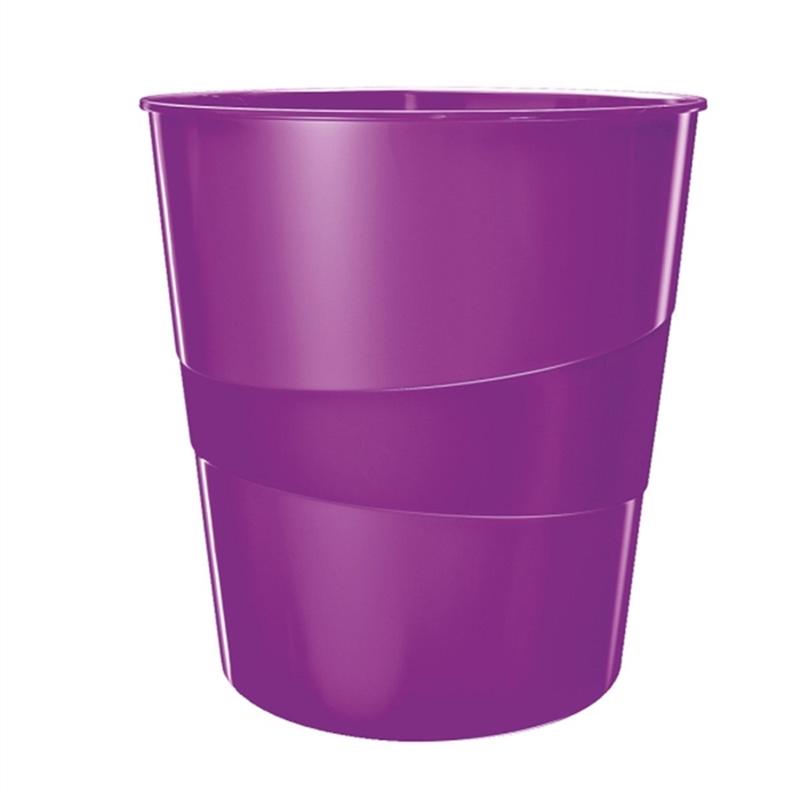 Bild von Leitz 5278 Papierkorb WOW - 15l, Polystyren, violett metallic